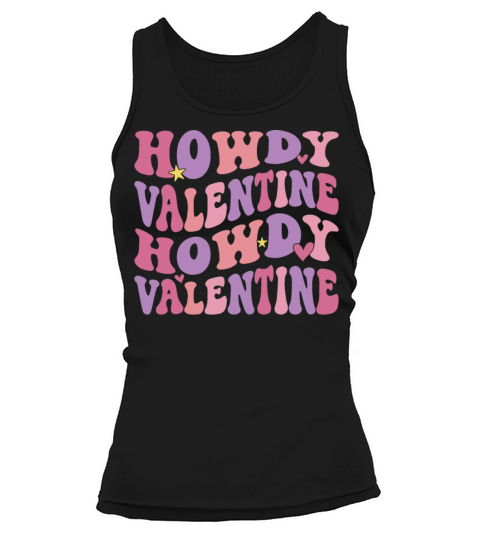 Howdy Valentine Cowgirl Retro Vintage Tank top Woman