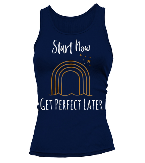 Mindset Start Now Minimalist Bohemian Rainbow Insp Tank top Woman