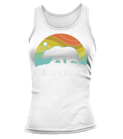Retro California Bear Vintage Beach Cali Pride Tank top Woman