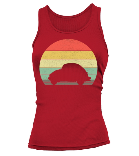 Retro Sportscar Car Vintage Sunset Musclecar Gift Tank top Woman