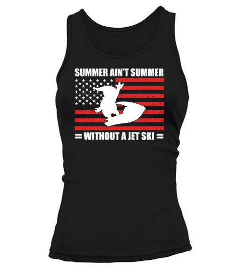 Merry Christmas Summer Aint Summer Without Jetski Santa Claus Tank top Woman