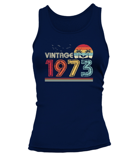 Vintage 1973 Limited Edition 48th Birthday Gift Tank top Woman