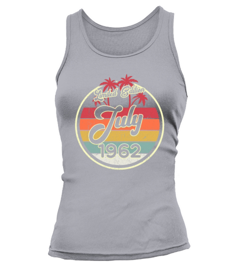 Vintage 80s July 1962 60th Birthday Gift Idea Tank top Woman