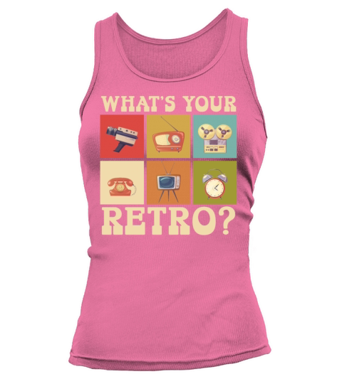 Whats Your Retro Party Vintage 80s 90s Classic Tank top Woman