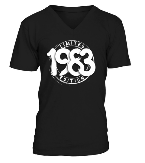 40 Years Vintage 1983 Retro 40th Birthday V-Neck T-shirt
