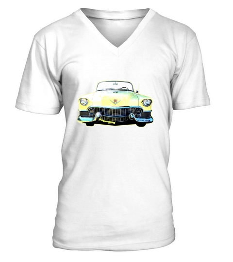 50s Vintage Cadillac V-Neck T-shirt