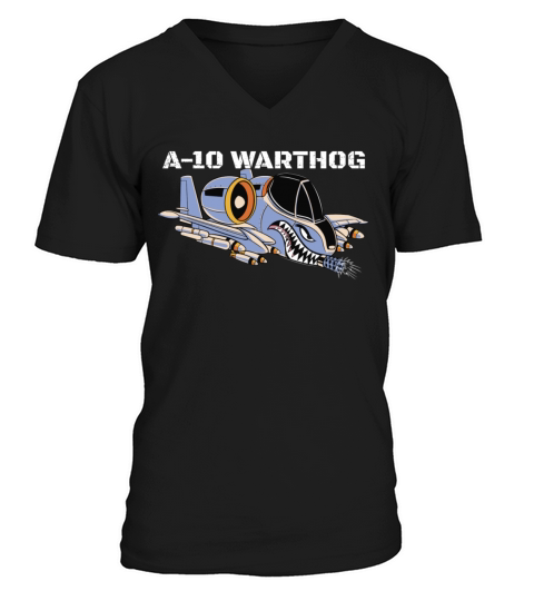 A-10 Warthog Military Airplane A10 Thunderbird A10 V-Neck T-shirt