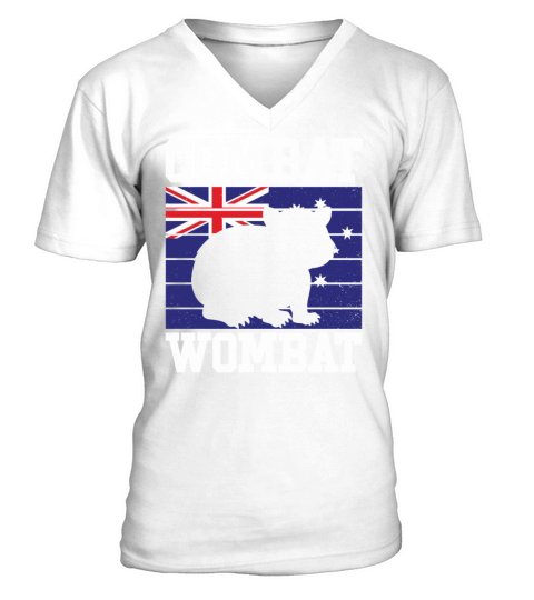 Combat Wombat For A Wombats Lover V-Neck T-shirt