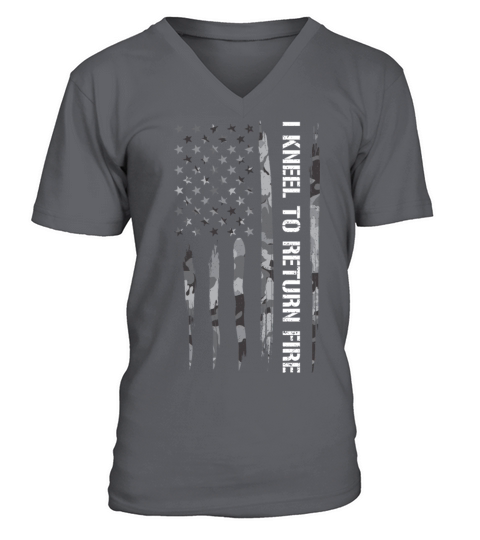 I Kneel To Return Fire V-Neck T-shirt