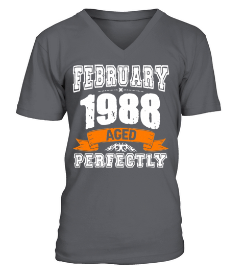 January 1988 Vintage Birthday Present V-Neck T-shirt