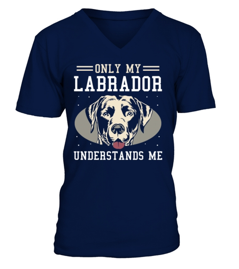 Only my Labrador understands me V-Neck T-shirt