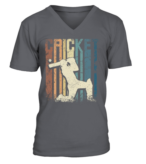 Retro Vintage Cricket V-Neck T-shirt