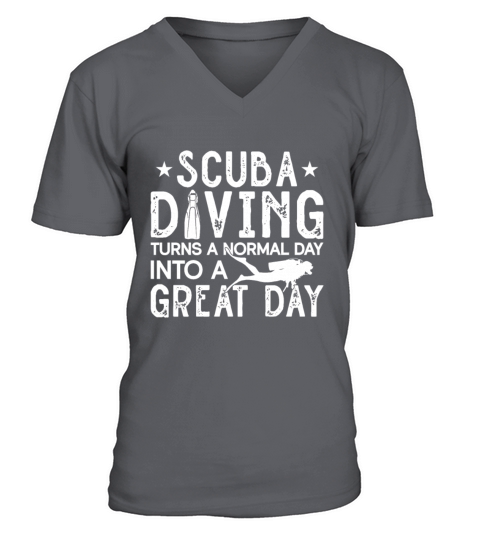 Scuba Diving Gift Underwater Lover Scuba Diver V-Neck T-shirt