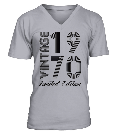 Vintage 1970 Vintage Birthday Retro Vintage V-Neck T-shirt