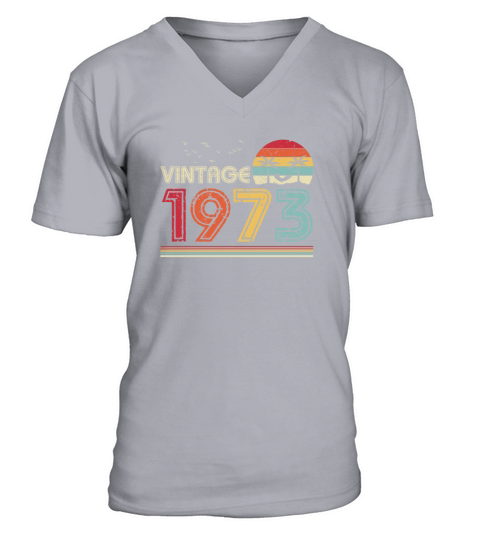Vintage 1973 Limited Edition 48th Birthday Gift V-Neck T-shirt