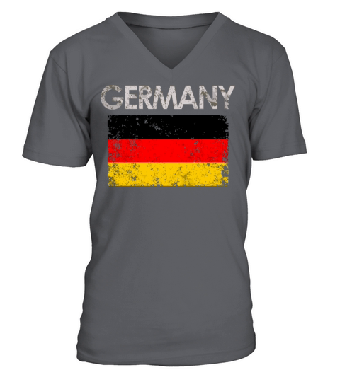 Vintage Germany German Flag Pride V-Neck T-shirt