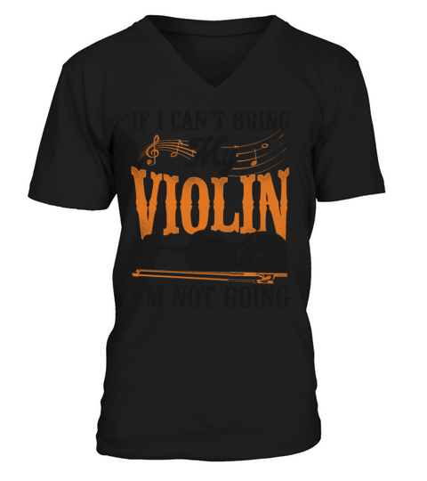 Violin Violinist Vintage If I V-Neck T-shirt