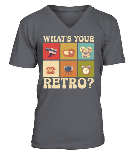 Whats Your Retro Party Vintage 80s 90s Classic V-Neck T-shirt