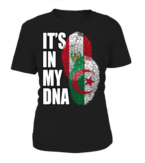 Algerian And Peruvian Mix Heritage DNA Flag Women's T-Shirt