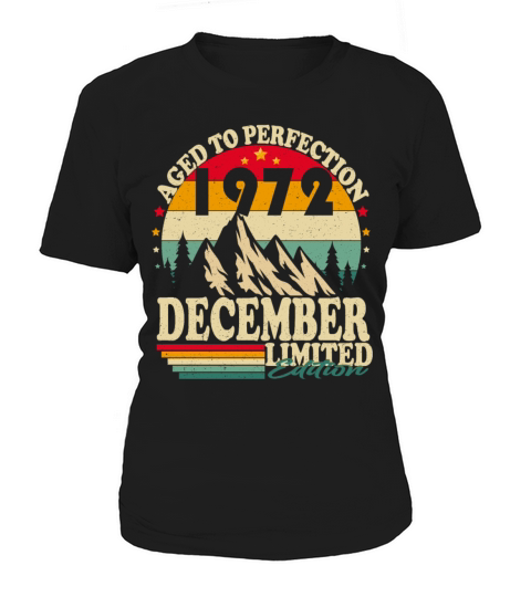 December 1972 Vintage Retro Birthday Women's T-Shirt