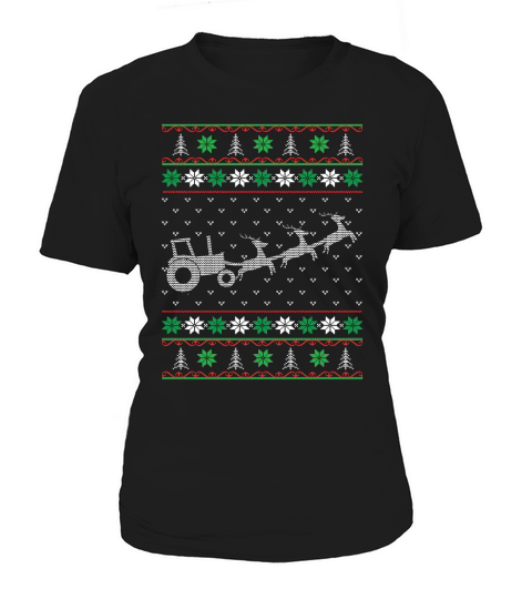 Farm truck ugly Christmas sweater Women's T-Shirt