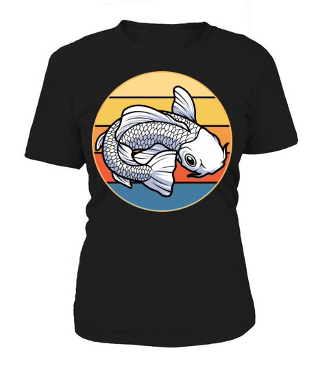 Japanese Koi Fish Vintage Retro Sunset Women's T-Shirt
