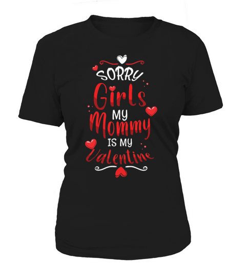 Mommy My Valentine Hearts Day Valentines Women's T-Shirt