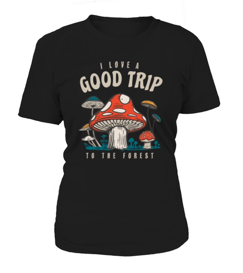Trippy Mushrooms Cottagecore Aesthetic Women's T-Shirt