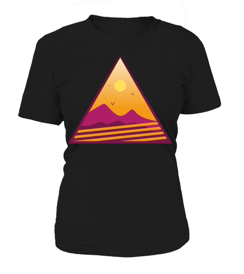 vintage abstract sunset triangle Women's T-Shirt