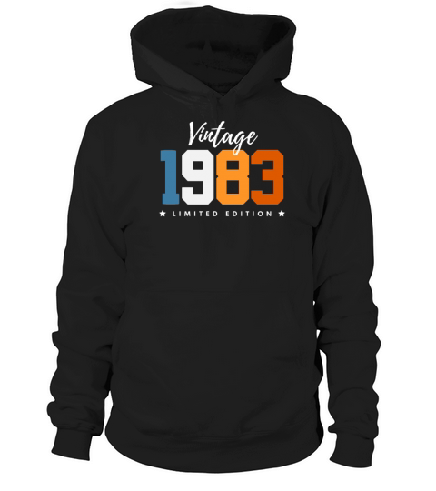 40 Years Vintage 1983 Retro 40th Birthday Hoodie Unisex