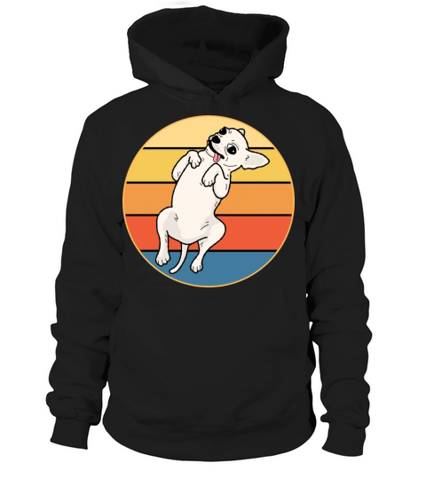 Cute Chihuahua Dog Breed Vintage Retro Sunset Hoodie Unisex