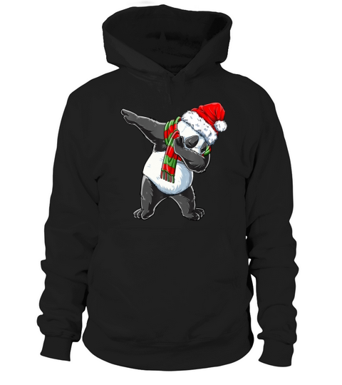 Dabbing Panda Santa Christmas Kids Boys Men Xmas B Hoodie Unisex