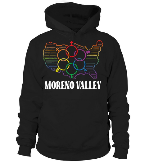 Moreno Valley Pride Month Pride Flag LGBT Communit Hoodie Unisex