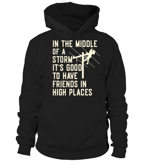 Thank A Lineman Quote Electrical Lineman Hoodie Unisex