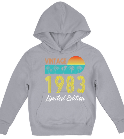40th birthday vintage 1983 limited edition Kids Hoodie