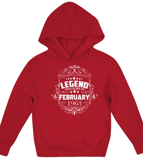 60th Birthday Gifts February 1963 Vintage Sayings Kids Hoodie