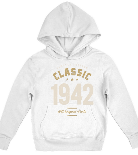 Classic 1942 - 80th Birthday Vintage Kids Hoodie