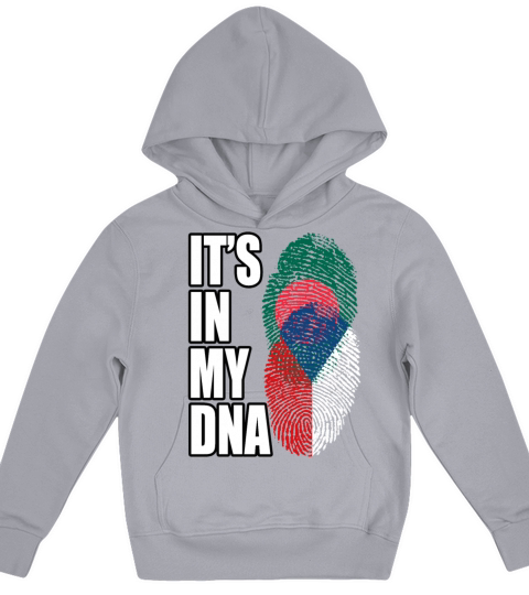 Czech And Bangladeshi Mix Heritage DNA Flag Kids Hoodie