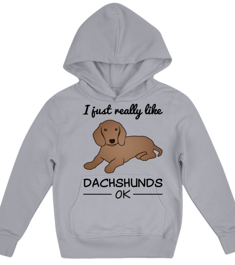 Dachshund Badger Dog Lover Quote Gift Kids Hoodie