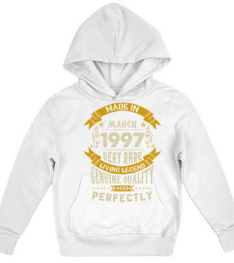 March 1997 Vintage Birthday Present Kids Hoodie