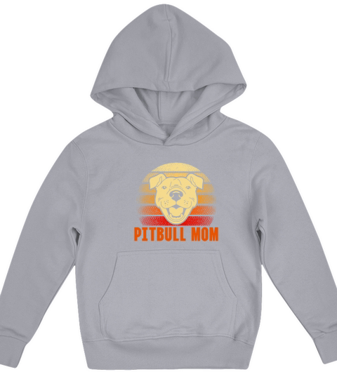 Pitbull Mom Retro Vintage Kids Hoodie