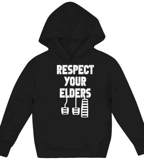 Respect Your Elders Car Enthusiast Kids Hoodie