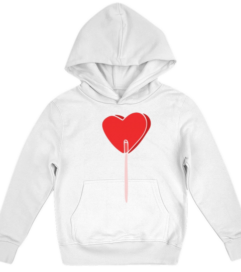 sucker heart valentines day Kids Hoodie