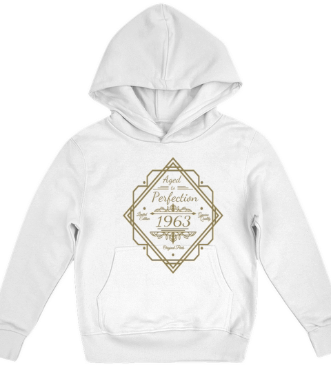 Vintage 1963 Birthday Matured to Perfection Kids Hoodie