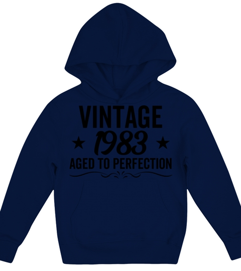 Vintage 1983 Aged To Perfection Kids Hoodie
