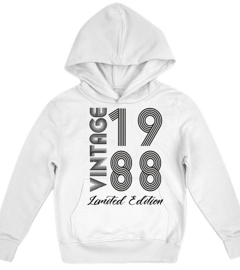 Vintage 1988 Vintage Birthday Retro Vintage Kids Hoodie