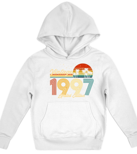 Vintage 1997 Limited Edition Gift for Birthday Kids Hoodie