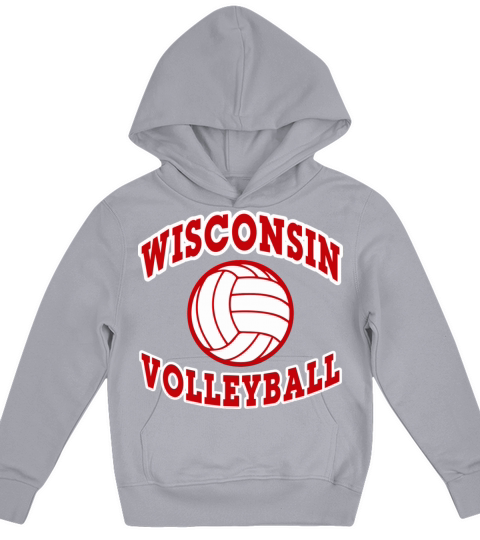 Wisconsin Volleyball Classic Style Kids Hoodie