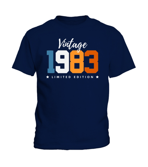 40 Years Vintage 1983 Retro 40th Birthday Kids T-Shirt