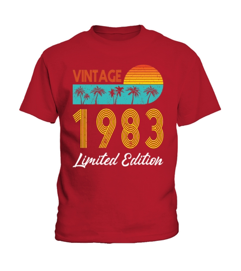 40th birthday vintage 1983 limited edition Kids T-Shirt
